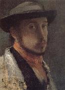 Edgar Degas Self-Portrait painting